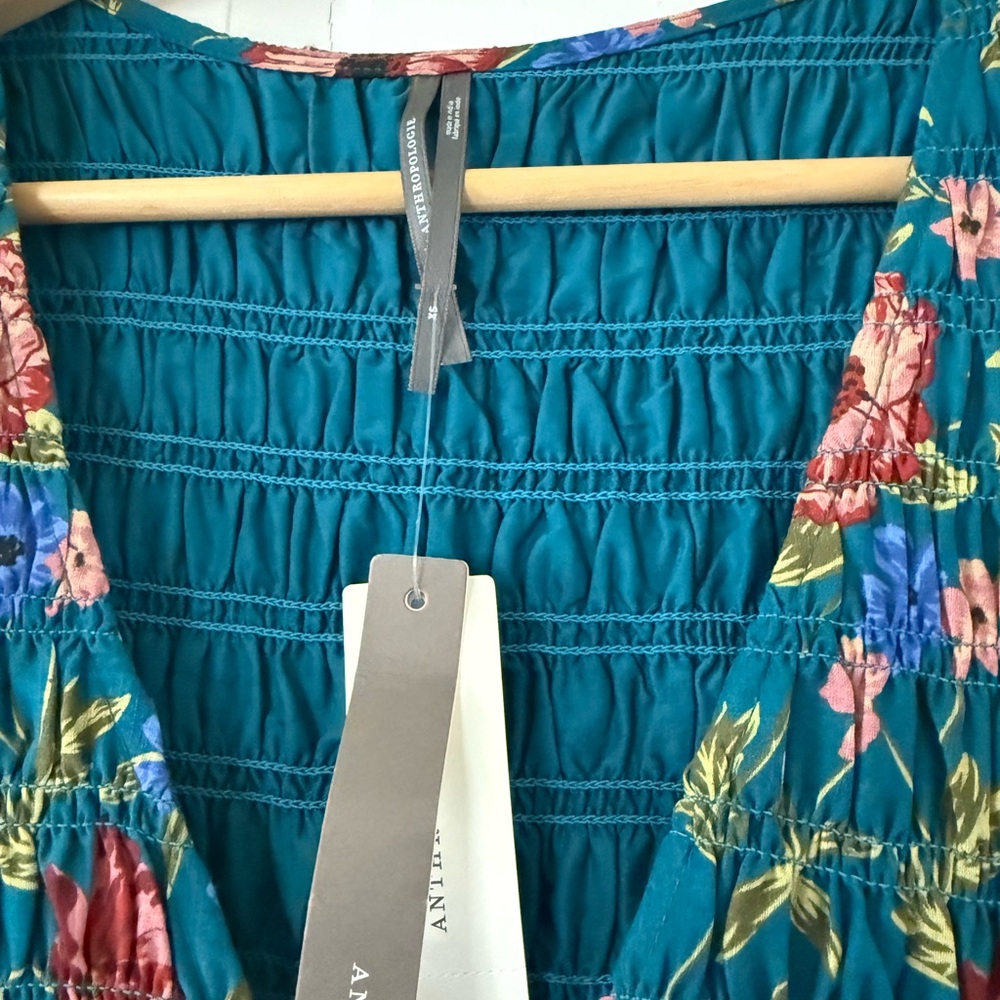 NWT Anthropologie The Peregrine Midi Dress in “Wedgewood Blue”, XS - Picture 3 of 7